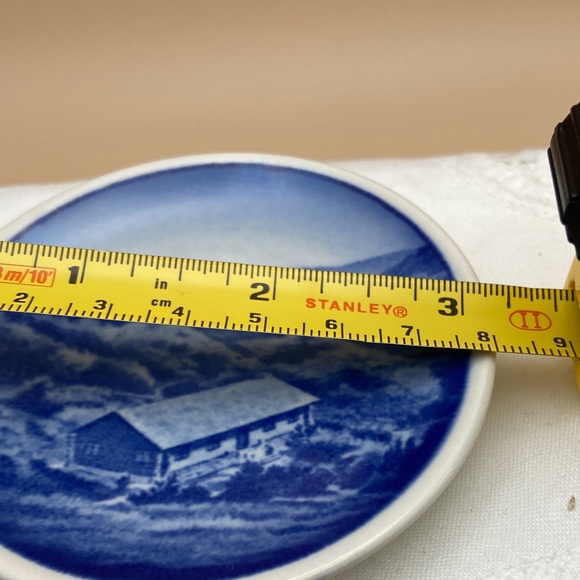 Royal Copenhagen Mini Plate Denmark Blue Scene - Plaquettes 3" Rebild Bakker #18 - Picture 4 of 5